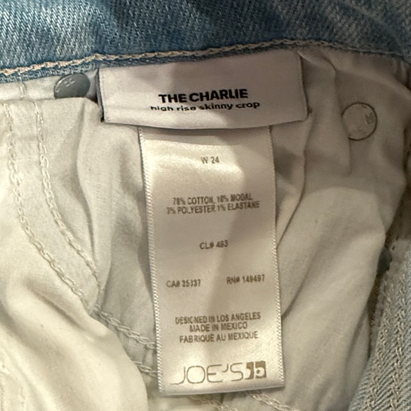 Joe’s Jeans The Charlie High Rise Skinny Cropped Jeans - Picture 3 of 4